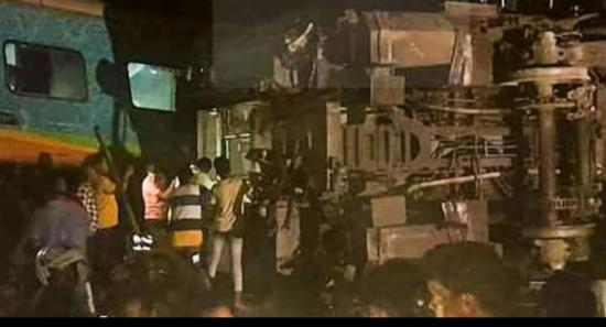 At least 50 killed, 300 injured as passenger train slams into derailed goods train in Odisha